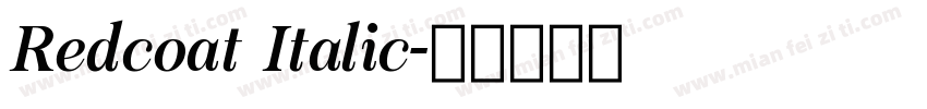 Redcoat Italic字体转换
